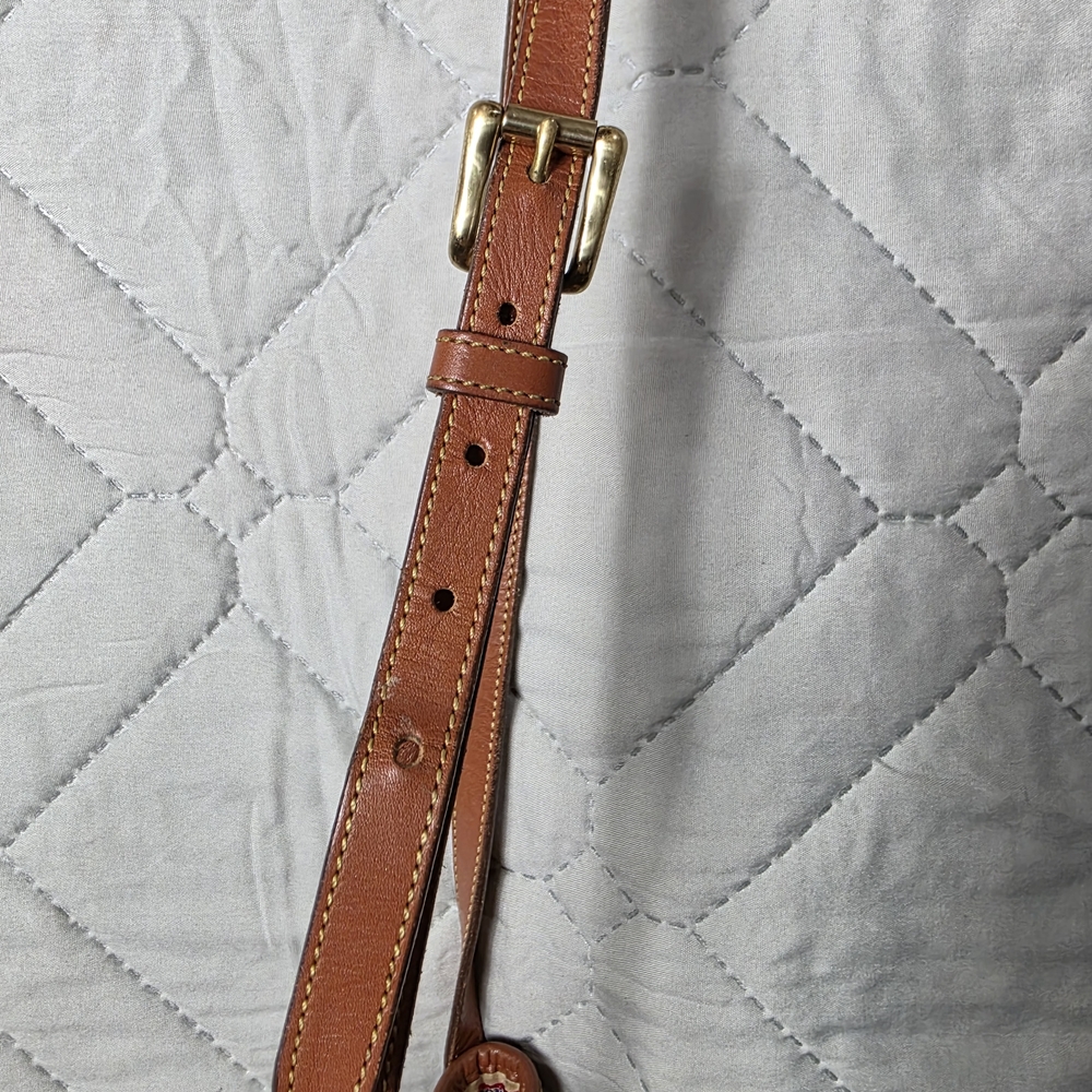 Vintage Dooney & Bourke Crossbody Bag Leather Bucket Drawstring Purse - Picture 8 of 14